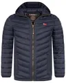 Produktbild: Geographical Norway Herren Herbst Winter Jacke Steppjacke Stehkragen Übergangs, Farbe:Navy, Größe:3XL