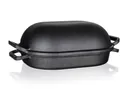 Produktbild: BANQUET Gusseisen-Backform EXCELLENT 39 x 26 x 14 cm, 3 + 4 l, oval mit Deckel, schwarz