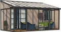 Produktbild: Palram - Canopia Aluminium Kaltwintergarten Sanremo Anthrazit 277x556x310 cm