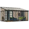 Produktbild: Palram - Canopia Aluminium Kaltwintergarten Sanremo Anthrazit 277x556x310 Cm