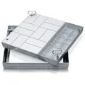 Produktbild: Zarges Schachtabdeckung aus Edelstahl mit Wanne 450 mm x 450 mm
