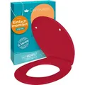 Produktbild: Calmwaters® Premium WC Sitz einfache Montage, Toilettendeckel bis 250 kg, Made in EU, antibakterieller Duroplast, Absenkautomatik, 2 Montage