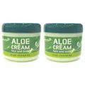 Produktbild: Tabaibaloe Kanarische ALOE VERA face & body CREAM Gesichtscreme Körpercreme 2er