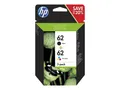 Produktbild: HP 62 Twin Pack - 2er-Pack - Schwarz, Farbe (Cyan, Magenta, Gelb)