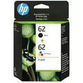 Produktbild: HP 62 2er-Pack Schwarz/Cyan/Magenta/Gelb Original Druckerpatronen