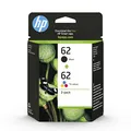 Produktbild: HP 62 (N9J71AE) Multipack Original Druckerpatronen 1xSchwarz, 1xFarbe für HP ENVY 55xx, 56xx, 7640 und HP OfficeJet 200, 250, 57xx