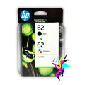 Produktbild: 2x ORIGINAL HP 62 TINTE SCHWARZ + COLOR - N9J71AE - OFFICEJET 5540  MHD 2024