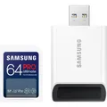 Produktbild: Samsung PRO Ultimate mit USB-Cardreader (64 GB, SDXC, U3, UHS-I) (MB-SY64SB/WW)
