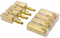 Produktbild: Lautsprecher Verbinder Bananenstecker 4fach bis 4mm² Stecker vergoldet wertig