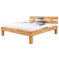Produktbild: Möbel-Store24 Futonbett Schlafzimmer Bett Kernbuche massiv Holz geölt Judith 120 x 200 cm