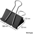 Produktbild: Westcott E-10705 00 Foldback-Klammern, 50 mm, schwarz, 12 Stück