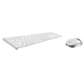 Produktbild: Rapoo 9850M Tastatur Maus enthalten RF Wireless + Bluetooth QWERTZ Deutsch Weiß (00215385)