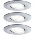 Produktbild: LED Einbauleuchte Calla  Basisset schwenkbar IP65 rund 90mm 30° 3x5,2W 3x460lm 230V dimmbar 4000K Chrom matt - 99933