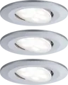 Produktbild: PLM 99933 - Einbauleuchte Calla, 5,2 W, 4000 K, 30°, rund, Chrom matt, 3er S
