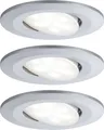 Produktbild: Paulmann LED Einbauleuchte Calla chrom matt 3x 6,5W schwenkbar Spot Einbaustrahl