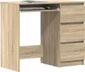 Produktbild: vidaXL Schreibtisch Sonoma-Eiche 90x45x76 cm Holzwerkstoff