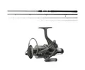 Produktbild: Daiwa Black Widow Feedercombo Medium 3,30m / 100g Feederute + Freilaufrolle