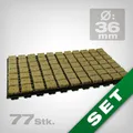 Produktbild: Grodan SBS 36/77 Anzuchtmatte mit Tray - Profi-Stecklingswurzelung Steinwolle