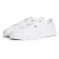 Produktbild: Tommy Hilfiger ICON COURT LIGHT ESS Sneaker, Freizeitschuh, Halbschuh, Schnürschuh, weich gepolsterter Schaftrand weiß 45 EU