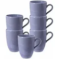 Produktbild: Seltmann Weiden Beat Color Glaze Kaffeebecher 350 ml 6er Set - Fliederblau