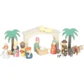 Produktbild: Spielset Holzkrippe Weihnachtsgeschichte