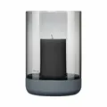 Produktbild: Blomus Calma Windlicht L Kerzenhalter Dekolichthalter Steel Gray Smoke H 22.5 cm
