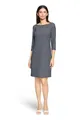 Produktbild: Betty Barclay Damen Etuikleid mit 3/4 Arm 40, Dunkelblau/Weiß