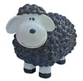 Produktbild: Fachhandel Plus Lustige Tierdeko Schaf bunt versch. Farben auswählbar Garten Deko Tierfigur (Schwarz)
