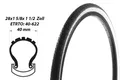 Produktbild: DSI Tyres Fahrradreifen 28 Zoll Fahrrad Reifen 28x1 5/8x1 1/2 City Bike 40-622 Mantel Weiswand, (1-tlg), Weisswand