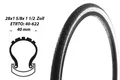 Produktbild: 28 Zoll Fahrrad Reifen 28x1 5/8x1 1/2 City Bike 40-622 Mantel Weiswand
