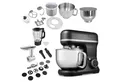 Produktbild: Medion® Küchenmaschine MD 18442 8 Geschwindigkeitsstufen, schwarz, 1200 W, 5 l Schüssel, Umfangreiches Zubehör-Set inkl. Eisschüssel für Speiseeiszubereitung