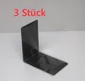 Produktbild: 3 Stück ALCO-Albert 4301-11 - Buchstützen 85 x 140 x 140 mm aus Metall schwarz