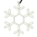 Produktbild: Neon - Schneeflocke 120 LED warm weiß Ø 40 cm Fensterbild Fensterlicht Fensterdeko Trafo Außendeko Weihnachtsdekoration Leuchtdeko Xmas