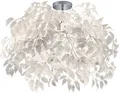 Produktbild: Reality Leuchten Deckenleuchte Leavy, ohne Leuchtmittel, 3-flammige E14 Deckenlampe mit Blätteroptik, Ø 70 cm, Wohnzimmerlampe