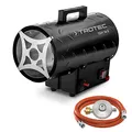 Produktbild: TROTEC Gasheizgebläse TGH 16 E – Heizleistung 15 kW – Elektroheizer Luftmenge 580 m³/h – Gaskanone, Bauheizer