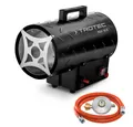 Produktbild: TROTEC Heizlüfter TROTEC Gasheizgebläse TGH 16 E Heizgerät mit Schlauch 15 kW, Turbogebläse für maximalen Warmluftstrom