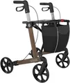 Produktbild: Rollator SERVER Standard mit Stockhalter und Tasche>>>>Farbe: champagner SH L/62 cm