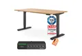 Produktbild: Ergotopia Schreibtisch Desktopia Pro X elektrisch höhenverstellbarer Schreibtisch, elektrisch verstellbarer Bürotisch inkl. edlem OLED-Display