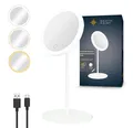 Produktbild: B-Ware LED Akku Kosmetikspiegel 5-fach, 3 Lichtfarben (Warmweiß/Neutralweiß/Tage