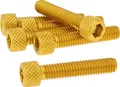 Produktbild: Schraubensatz 6 Stück Innensechskant Alu gold - M6x30