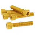 Produktbild: Bolzen Innensechskant Schraubensatz Alu gold M6x30 - 6 Stück Eloxierte Deko-Schr