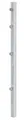 Produktbild: Alberts 677626 Zaunpfosten für Doppelstabmattenzaun | mit Klemmlaschenbefestigung | feuerverzinkt | Länge 1500 mm | Pfosten 60 x 40 mm