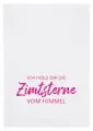 Produktbild: Geschirrtuch weiß, ich hole dir die Zimtsterne vom Himmel in Pink