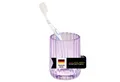 Produktbild: bremermann Zahnputzbecher Zahnputzbecher aus Glas, Zahnbürstenhalter, Zahnputzglas, lavendel