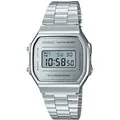 Produktbild: Chronograph CASIO VINTAGE, silber (grau, silberfarben), Armbanduhren, Damen, Chronograph, Quarzuhr, Armbanduhr,Damenuhr, Herrenuhr, Digitaluhr, Edelstahlarmband