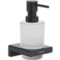 Produktbild: hansgrohe AddStoris Q Seifenspender 41745670 Wandmontage, 200 ml, Glaseinsatz, Metall, schwarz matt