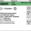 Produktbild: Schraube R 88091 SEKO/T-STAR TG 6x 260/68-T30 Stahl WIROX 100 Stück SPAX