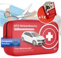 Produktbild: autogadget® KFZ-Verbandtasche Auto Verbandskasten Erste Hilfe - Norm 2026 - DIN 13164 Pflaster, inkl. Anleitungsbuch