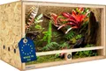 Produktbild: ITA Holz Terrarium 1206060 cm mit Seitenbelüftung & Integriertem Hygrometer - Holzterrarium aus OSB-3 Platten - Terrarien für Reptilien, Schlangen, Amphibien - EU Produkt,
