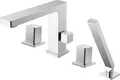 Produktbild: Wannenrandarmatur Fliesenrandarmatur 6081C - Design 4-Loch-Badewannenarmatur